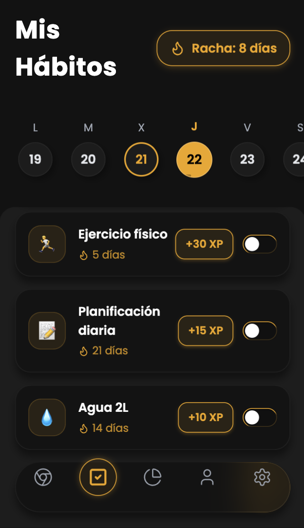 Afirmaciones diarias HustleX